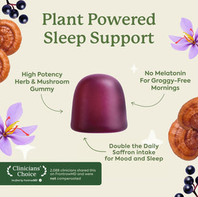 Gummies Plant People WonderSleep avec extrait de Reishi, côté