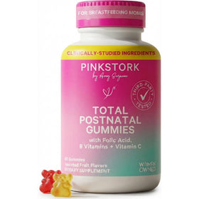 Gummies postnatales Pink Stork en pot de 60 comprimés