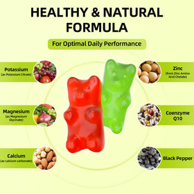 Gummies Potassium et Magnésium GrnLife sur une cuillère