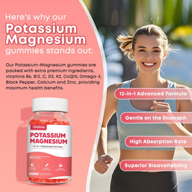 Gummies Potassium Magnésium Zetelixia sur une table