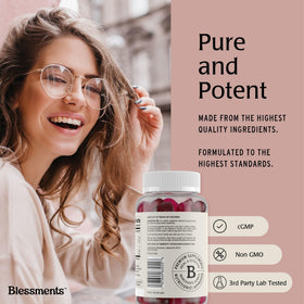 Gummies prébiotiques Blessments avec ingrédients naturels
