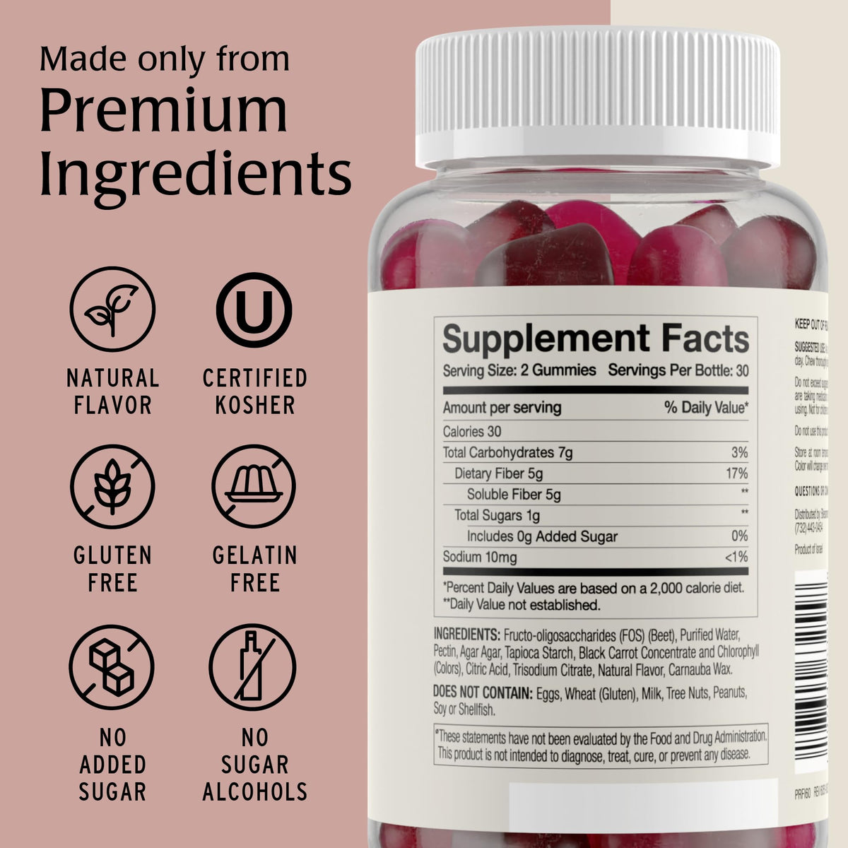 Gummies prébiotiques Blessments, format familial, 2 paquets