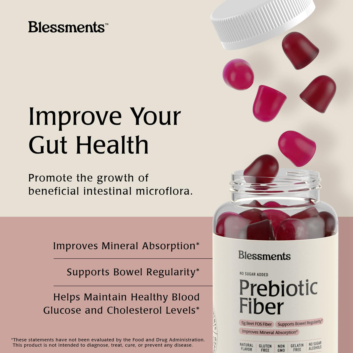 Gummies prébiotiques Blessments pour toute la famille