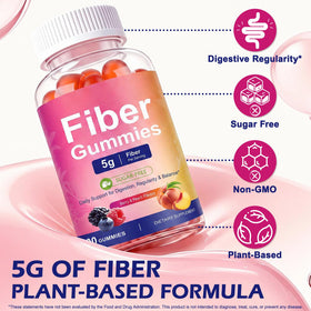 Gummies prébiotiques BOIUOITI sur une table en bois