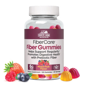 Gummies Prébiotiques Country Farms 120 gummies saveur fruits mélangés