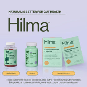 Gummies prébiotiques Hilma, en main pour démonstration