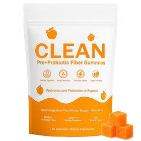 Gummies prébiotiques NEWUREHO goût pêche, 60 gummies en pot