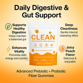 Gummies prébiotiques NEWUREHO, pot ouvert avec gummies visibles