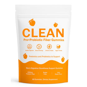 Gummies prébiotiques TADALAPRO au goût pêche, sachet de 60 unités