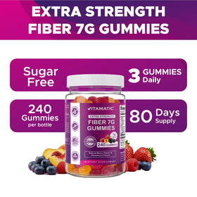 Gummies prébiotiques Vitamatic sur un fond blanc