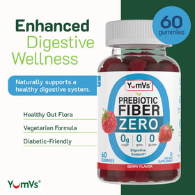 Gummies prébiotiques YUM-V'S en gros plan, montrant la texture
