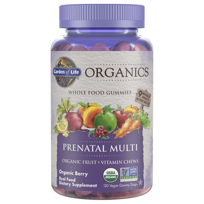 Gummies prénatales Garden of Life vue de face avec emballage