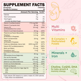 Gummies prénatales GREABBY, goût fraise naturelle