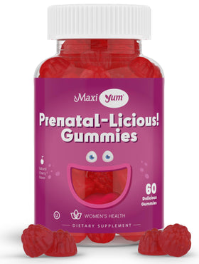 Gummies prénatales Maxi Health 60 gélifiés saveur cerise