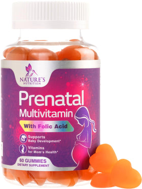 Gummies prénatales Nature's Nutrition 60 gummies en pot