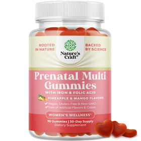 Gummies prénatales Natures Craft vue de face dans leur emballage