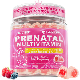 Gummies prénatales NEVISS en pot de 249g vue de face