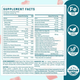 Gummies prénatales Quorinthiumax, vue de côté avec sachets