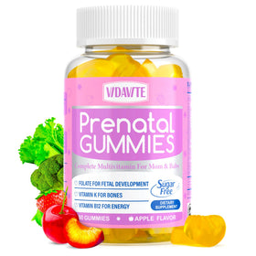 Gummies prénatales VIDAVITE en pot, vue de face