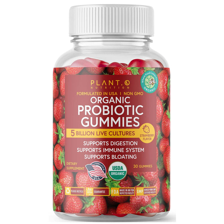 Gummies probiotiques bio PLANT.O NUTRITION 30 unités, vue de face
