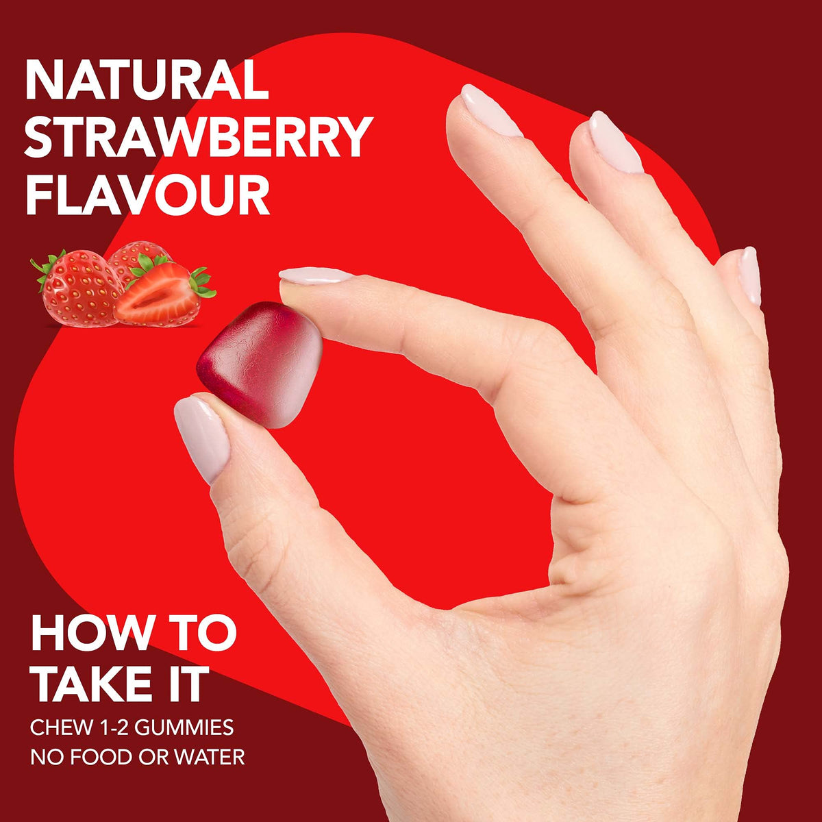 Gummies probiotiques bio PLANT.O NUTRITION, vue de l'arrière avec informations nutritionnelles