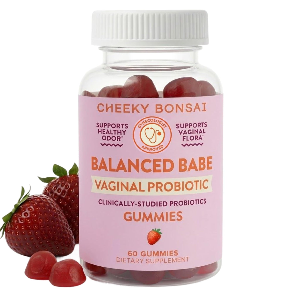 Gummies probiotiques Cheeky Bonsai en pot de 60 unités