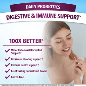 Gummies probiotiques daily Advantage saveur superfruit, vue de face