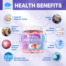 Gummies probiotiques EnvyDeal, présentation sur une table