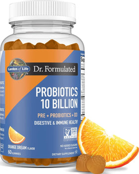 Gummies probiotiques et prébiotiques Garden of Life en vue de face