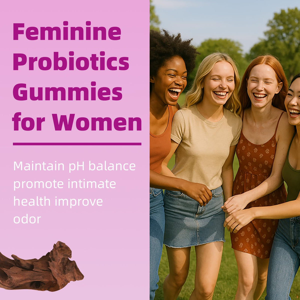 Gummies probiotiques Faizalybova, vue de côté