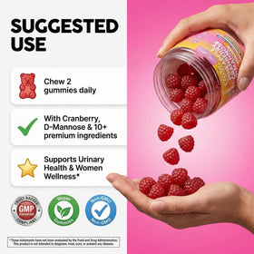 Gummies probiotiques féminins Clean Nutraceuticals avec étiquetage