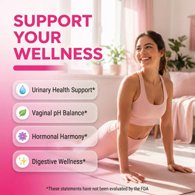 Gummies probiotiques féminins Clean Nutraceuticals vue de côté avec ananas