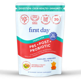 Gummies probiotiques FIRST DAY au kiwi, boîte de 60 unités