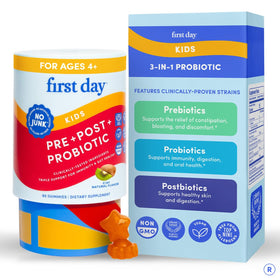 Gummies probiotiques FIRST DAY en pot de 60 unités