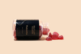 Gummies Probiotiques Framboise Pastèque Black Girl Vitamins, prise d'une gomme