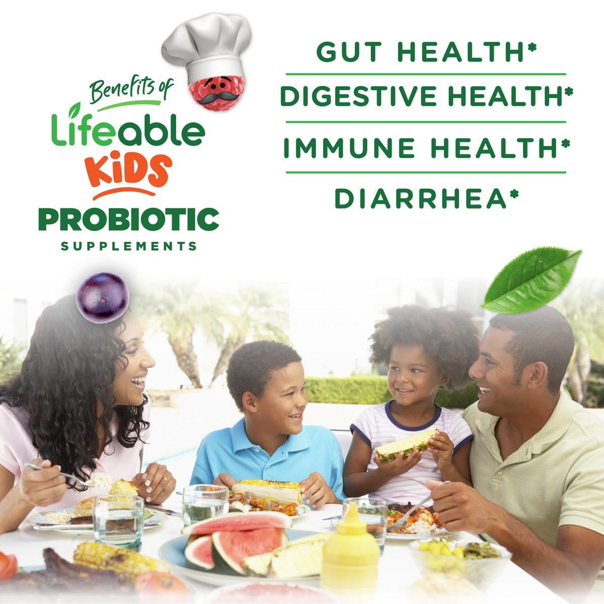 Gummies probiotiques Lifeable, 2 milliards CFU par portion