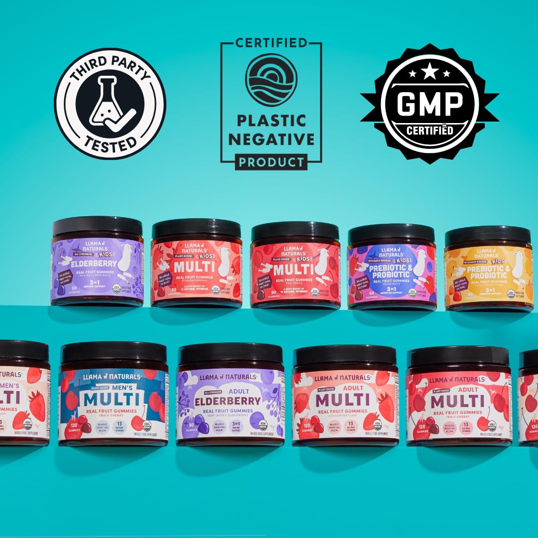 Gummies probiotiques Llama Naturals sur une table