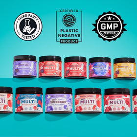 Gummies probiotiques Llama Naturals sur une table
