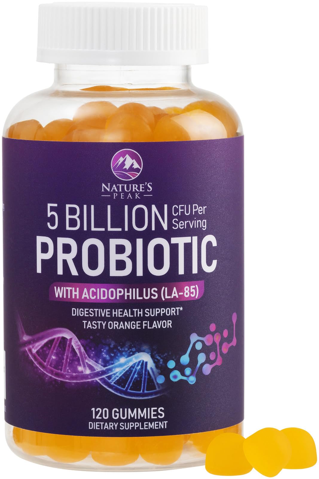 Gummies probiotiques Nature's Peak 120 gummies en pot