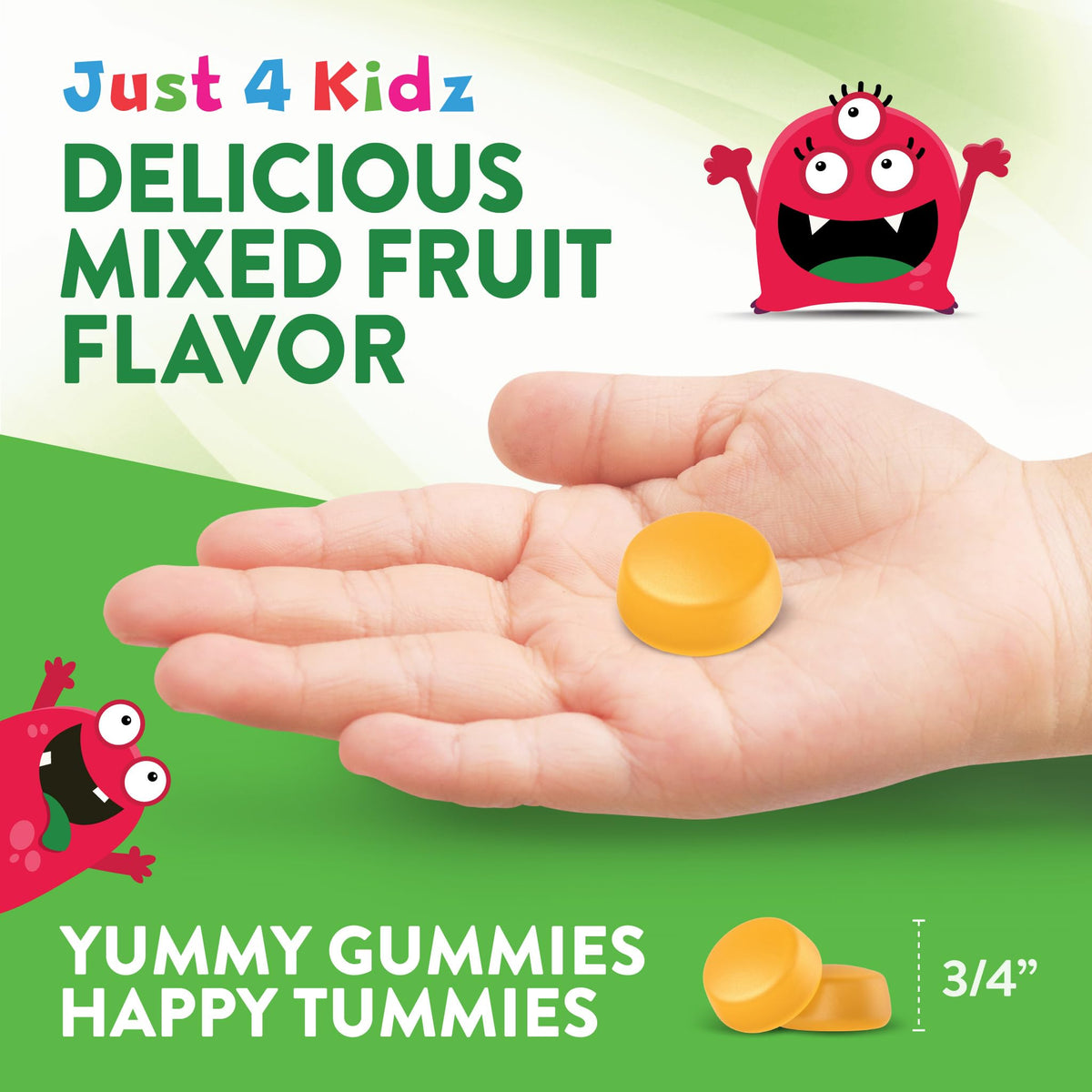 Gummies probiotiques Nature's Truth pour enfants, emballage ouvert avec gummies visibles
