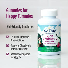 Gummies probiotiques Nordic Naturals, dosage de 1,5 milliard de CFU par portion