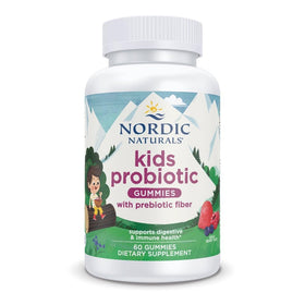Gummies probiotiques Nordic Naturals pour enfants, 60 comprimés, emballage avant