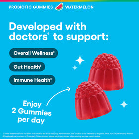 Gummies probiotiques Physician's CHOICE sur une table