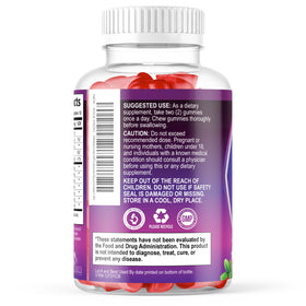 Gummies probiotiques pour femmes Nature's Nutrition avec une cuillère