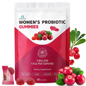 Gummies probiotiques REDOO pour femmes, 60 gummies, packaging avant