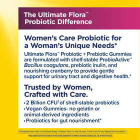 Gummies probiotiques Renew Life Femmes sur fond neutre