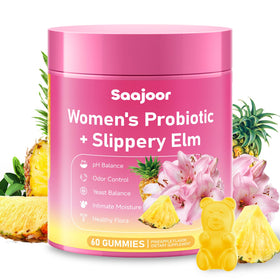 Gummies probiotiques Saajoor saveur ananas, vue de face