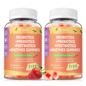 Gummies probiotiques Totaria 5-en-1 saveur fraise vue de face