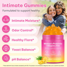 Gummies probiotiques vaginales chenyayun, vue de côté