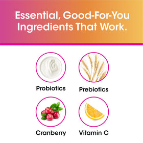 Gummies probiotiques vH essentials en vue de face, goût cranberry